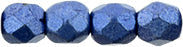 3mm Fire Polish Round - FPR03-04B05-188B - Saturated Metallic Navy Peony - 50 Bead Package