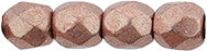 3mm Fire Polish Round - FPR03-04B10-188A - Saturated Metallic Autumn Maple - 50 Bead Package