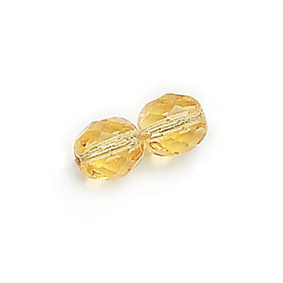 3mm Fire Polish Round - FPR03-1002-86 - Honey - 50 Bead Package