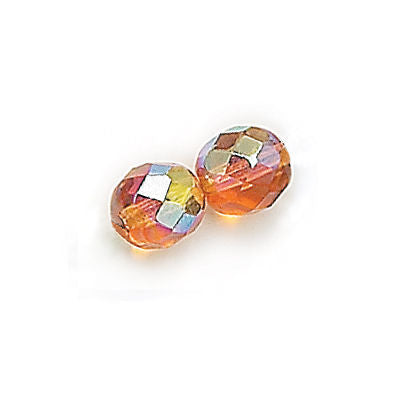 3mm Fire Polish Round - FPR03-1008AB-220 - Topaz AB - 50 Bead Package