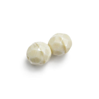 3mm Fire Polish Round - FPR03-1301-92- Ivory - 50 Bead Package