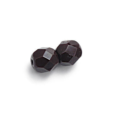 3mm Fire Polish Round - FPR03-1352-37 - Chocolate - 50 Bead Package