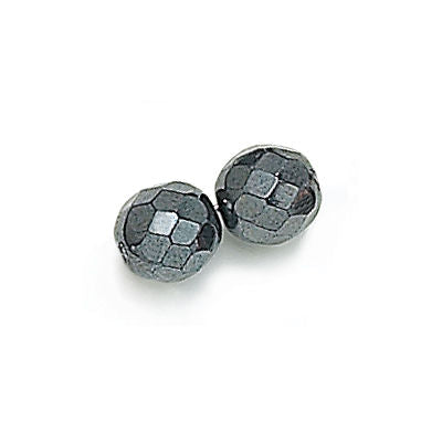3mm Fire Polish Round - FPR03-14400-84 - Hematite - 50 Bead Package