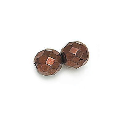 3mm Fire Polish Round - FPR03-14415-61 - Dark Bronze - 50 Bead Package