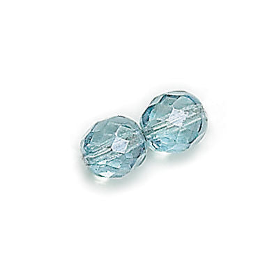 3mm Fire Polish Round - FPR03-14464-105 - Lumi Blue - 50 Bead Package