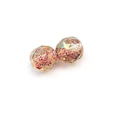 3mm Fire Polish Round - FPR03-1011-110 - Lumi Pink - 50 Bead Package