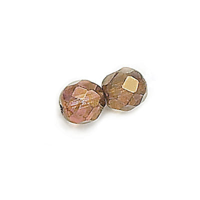 3mm Fire Polish Round - FPR03-15695-106 - Lumi Brown (Crystal Brown) - 50 Bead Package