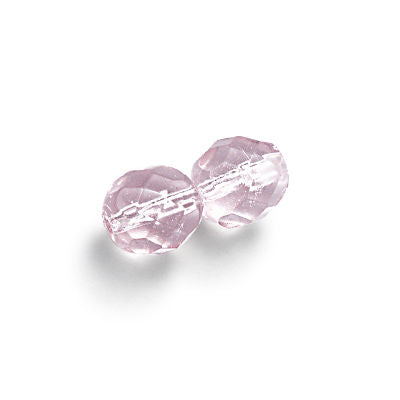 3mm Fire Polish Round - FPR03-2001-9 - Extra Light Amethyst - 50 Bead Package