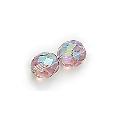 3mm Fire Polish Round - FPR03-2002AB-7 - Light Amethyst AB - 50 Bead Package