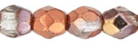 3mm Fire Polish Round - FPR03-27101-14 - Apollo Gold - 50 Bead Package