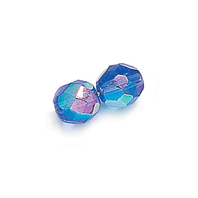 3mm Fire Polish Round - FPR03-3005AB-180 - Sapphire AB - 50 Bead Package