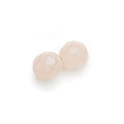 3mm Fire Polish Round - FPR03-37735-125 - Milky Pink - 50 Bead Package