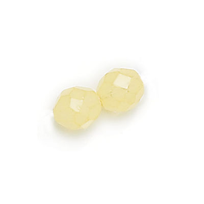 3mm Fire Polish Round - FPR03-37835-131 - Milky Yellow - 50 Bead Package