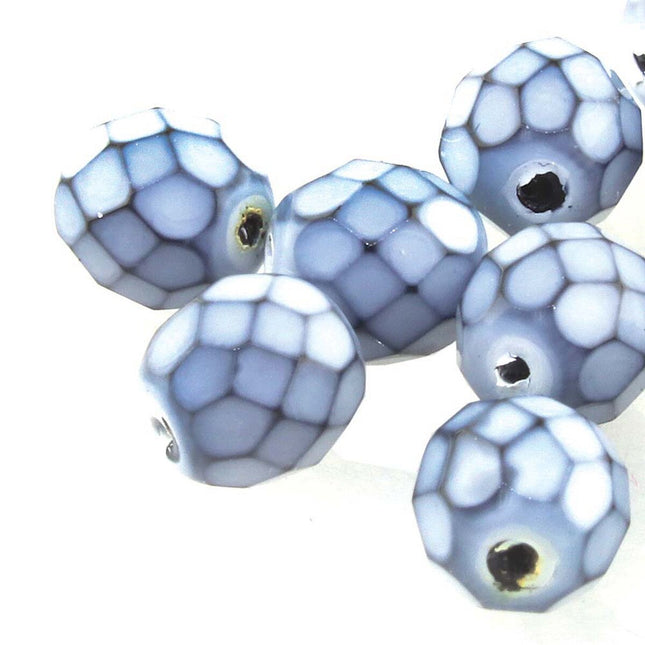 3mm Fire Polish Round - FPR03-39050 - Snake Fog - 50 Bead Package