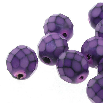 3mm Fire Polish Round - FPR03-39061 - Snake Lilac - 50 Bead Package