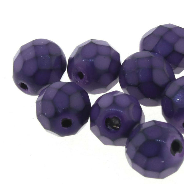 3mm Fire Polish Round - FPR03-39063 - Snake Dk Orchid - 50 Bead Package