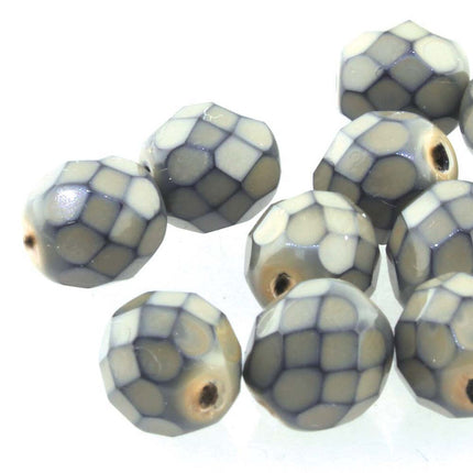3mm Fire Polish Round - FPR03-39077 - Snake Sand - 50 Bead Package
