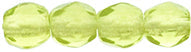 3mm Fire Polish Round - FPR03-5023-138 - Olivine - 50 Bead Package