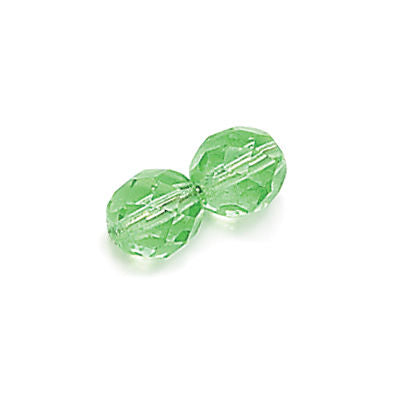 3mm Fire Polish Round - FPR03-5040-153 - Peridot - 50 Bead Package