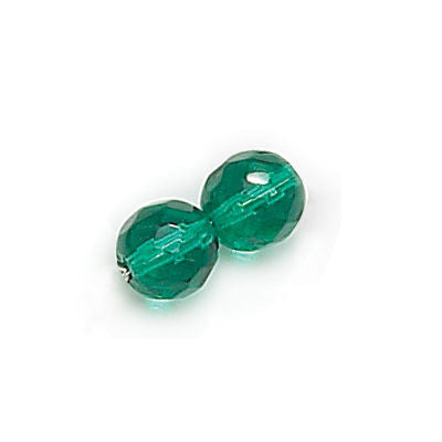 3mm Fire Polish Round - FPR03-5072-216 - Teal - 50 Bead Package