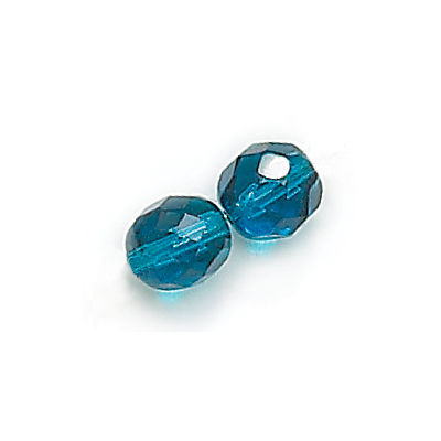 3mm Fire Polish Round - FPR03-6008-31 - Capri Blue - 50 Bead Package