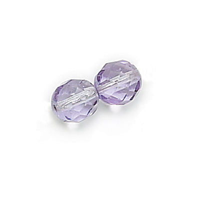 3mm Fire Polish Round - FPR03-67224-214 - Light Tanzanite - 50 Bead Package