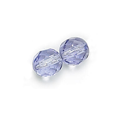 3mm Fire Polish Round - FPR03-67236-212 - Tanzanite - 50 Bead Package