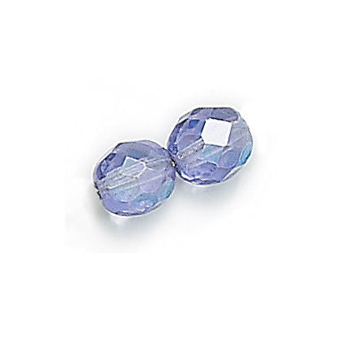3mm Fire Polish Round - FPR03-67236AB-213 - Tanzanite AB - 50 Bead Package