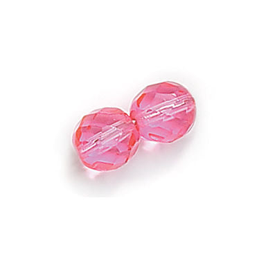 3mm Fire Polish Round - FPR03-67282-176 - Rose - 50 Bead Package