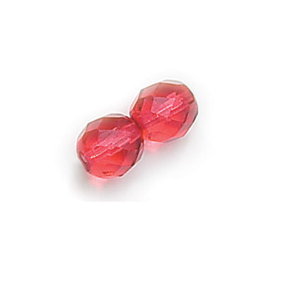 3mm Fire Polish Round - FPR03-67958-46 - Cranberry - 50 Bead Package