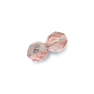3mm Fire Polish Round - FPR03-7011-27001-160 - Pink Silver - 50 Bead Package