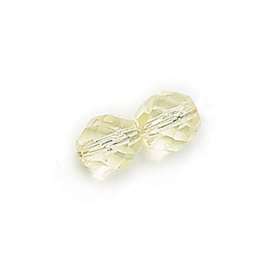 3mm Fire Polish Round - FPR03-8010-101 - Light Jonquil - 50 Bead Package