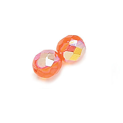 3mm Fire Polish Round - FPR03-9002AB-89 - Hyacinth AB - 50 Bead Package