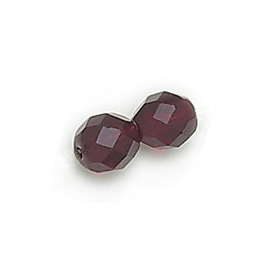 3mm Fire Polish Round - FPR03-9011-72 - Garnet - 50 Bead Package