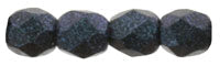 3mm Fire Polish Round - FPR03-94105-166 - Polychrome Indigo Orchid - 50 Bead Package