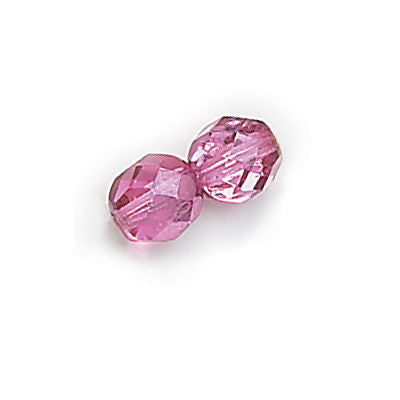 3mm Fire Polish Round - FPR03-97328-175 - Purple Rose Metallic Ice - 50 Bead Package