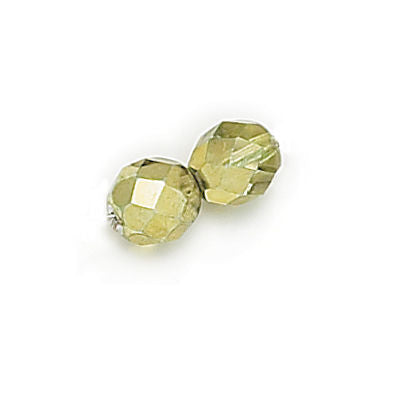 3mm Fire Polish Round - FPR03-97356-20 - Avocado Metallic Ice - 50 Bead Package