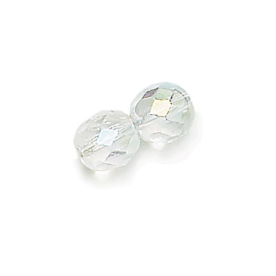 3mm Fire Polish Round - FPR03-CAB-50 - Crystal AB - 50 Bead Package