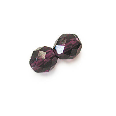 3mm Fire Polish Round - FPR03-DP-62 - Deep Purple - 50 Bead Package