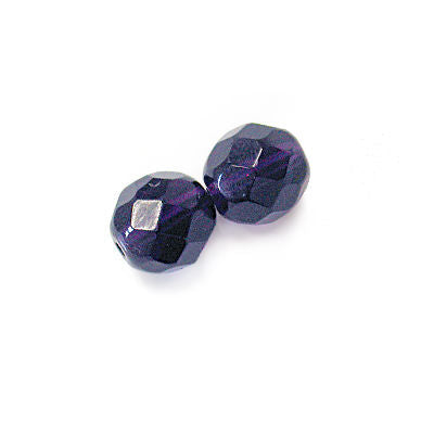 3mm Fire Polish Round - FPR03-DV-63 - Deep Violet - 50 Bead Package