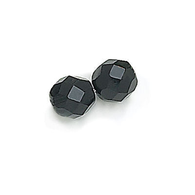 3mm Fire Polish Round - FPR03-J-93 - Jet - 50 Bead Package