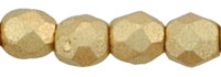 3mm Fire Polish Round -FPR03-K0171-115B - Matte Metallic Flax - 50 Bead Package