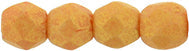 3mm Fire Polish Round - FPR03-PS1004-150 - Pacifica Tangerine - 50 Bead Package