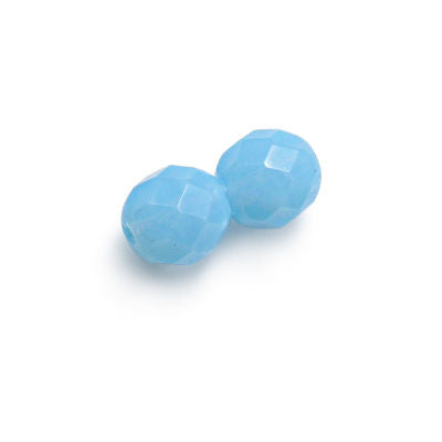 3mm Fire Polish Round - FPR03-V06100-173 - Powder Blue Opal - 50 Bead Package