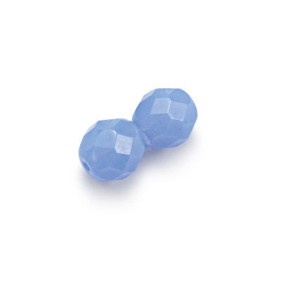 3mm Fire Polish Round - FPR03-VO3100-198 - Sky Blue Opal - 50 Bead Package