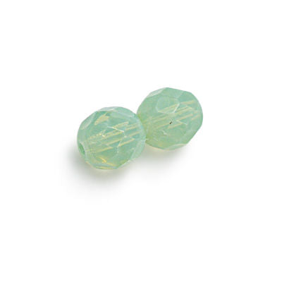 3mm Fire Polish Round - FPR03-VO5120-133 - Light Mint Opal - 50 Bead Package