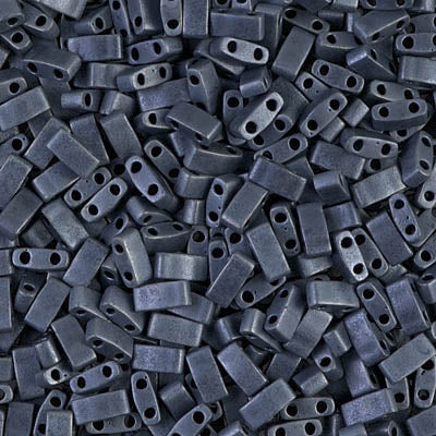 Miyuki Half Tila Beads - HTL-2001 - Matte Gunmetal