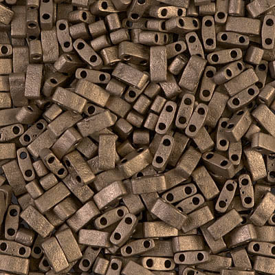 Miyuki Half Tila Beads - HTL-2006 - Matte Metallic Dk Bronze