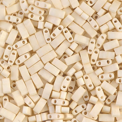 Miyuki Half Tila Beads - HTL-2021 - Matte OP Cream