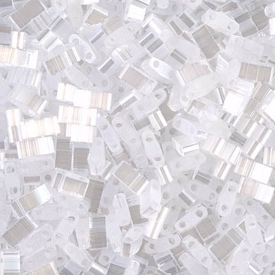 Miyuki Half Tila Beads - HTL-2548 - Crystal Silk Satin Luster